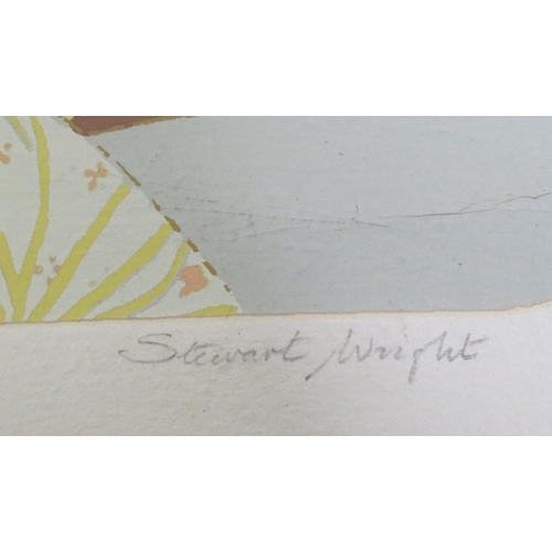 794 - A 20thC signed limited edition print titled Sleepy Cat by Stewart Thomas Charles Wright (1924-2007).... 