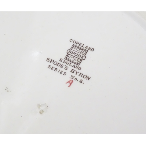 361 - A quantity of Copeland Spode dinner wares in the Spode's Byron pattern, to include plates, sandwich ... 