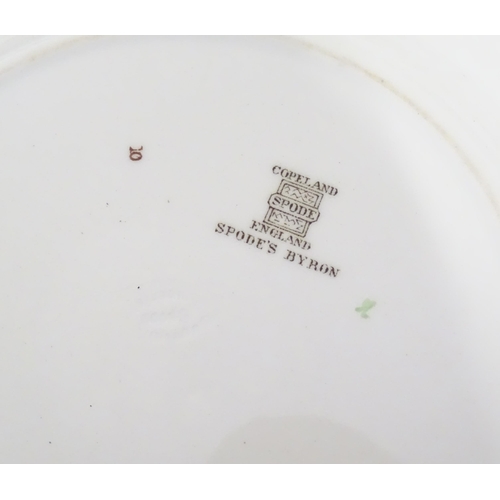 361 - A quantity of Copeland Spode dinner wares in the Spode's Byron pattern, to include plates, sandwich ... 