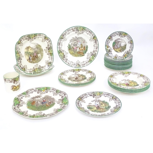 361 - A quantity of Copeland Spode dinner wares in the Spode's Byron pattern, to include plates, sandwich ... 