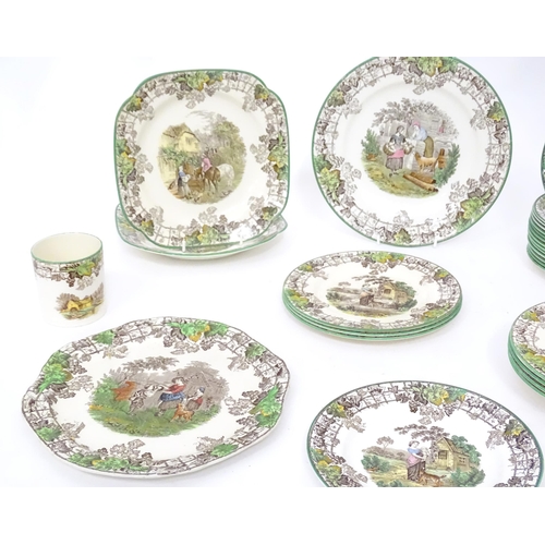 361 - A quantity of Copeland Spode dinner wares in the Spode's Byron pattern, to include plates, sandwich ... 