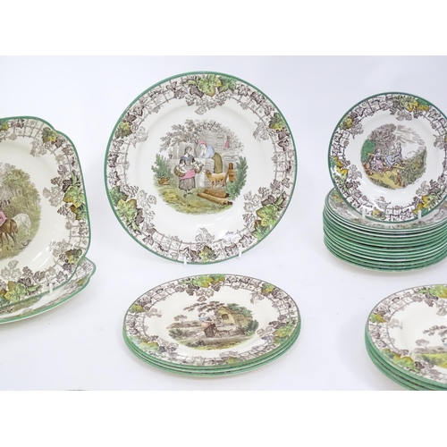 361 - A quantity of Copeland Spode dinner wares in the Spode's Byron pattern, to include plates, sandwich ... 