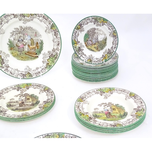 361 - A quantity of Copeland Spode dinner wares in the Spode's Byron pattern, to include plates, sandwich ... 