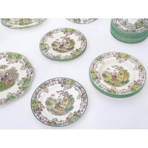 361 - A quantity of Copeland Spode dinner wares in the Spode's Byron pattern, to include plates, sandwich ... 