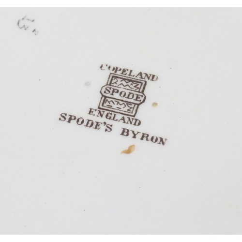 361 - A quantity of Copeland Spode dinner wares in the Spode's Byron pattern, to include plates, sandwich ... 