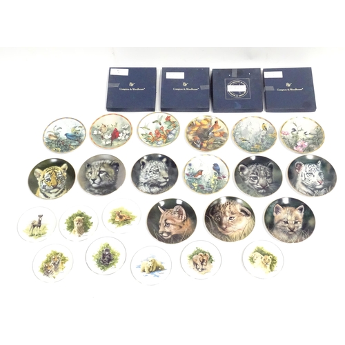 365 - A quantity of limited edition collectors plates to include David Shepherd Wedgwood Zebra Foal, Cheet... 