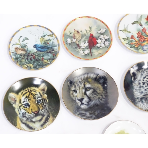 365 - A quantity of limited edition collectors plates to include David Shepherd Wedgwood Zebra Foal, Cheet... 