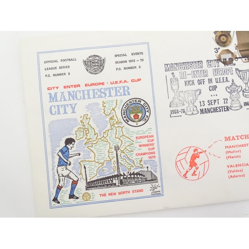 462 - A commemorative illustrated First Day Cover for Manchester City Football Club, season 1972-73.