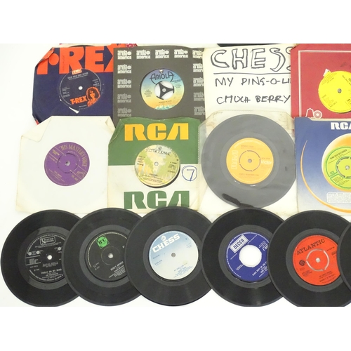 600 - A quantity of assorted mid to late 20thC vinyl records, including five picture-sleeve Elvis Presley ... 