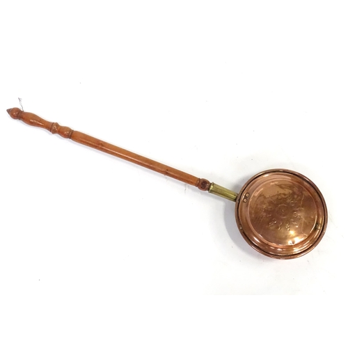 964 - A copper bed warming pan