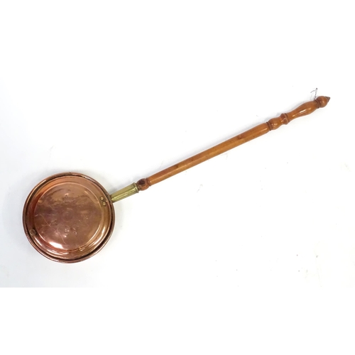 964 - A copper bed warming pan