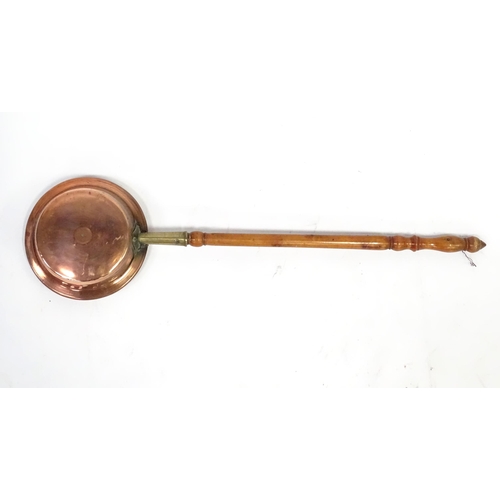 964 - A copper bed warming pan