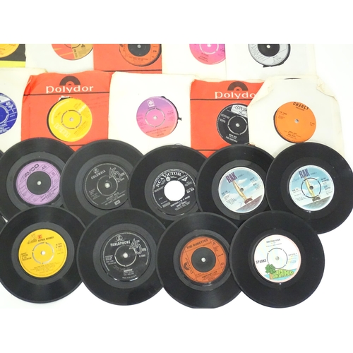 600 - A quantity of assorted mid to late 20thC vinyl records, including five picture-sleeve Elvis Presley ... 