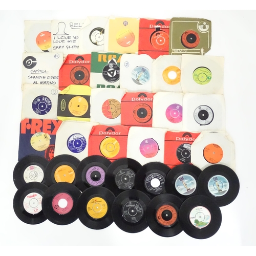 600 - A quantity of assorted mid to late 20thC vinyl records, including five picture-sleeve Elvis Presley ... 