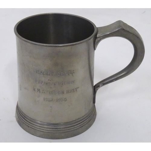 94 - A quantity of assorted pewter tankards