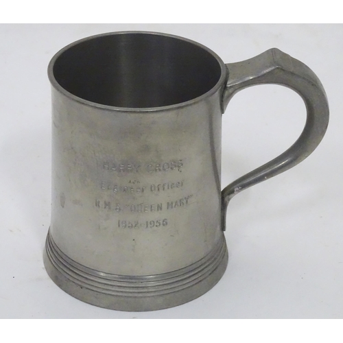 94 - A quantity of assorted pewter tankards