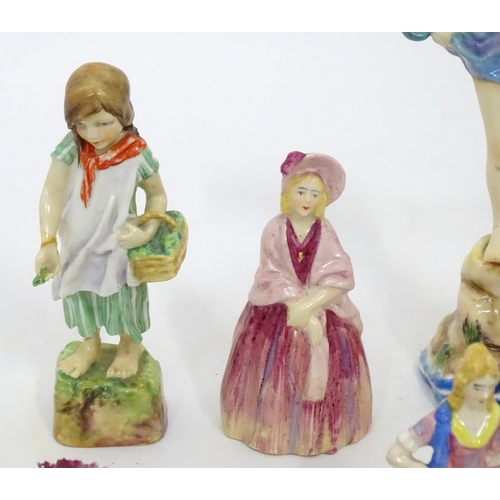 97 - A quantity of assorted ceramics to include Royal Worcester figures Sea Breeze no. 3008 and Ireland, ... 