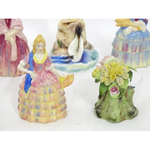 97 - A quantity of assorted ceramics to include Royal Worcester figures Sea Breeze no. 3008 and Ireland, ... 