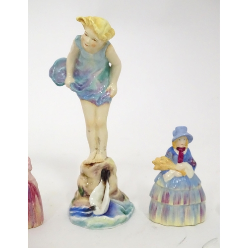 97 - A quantity of assorted ceramics to include Royal Worcester figures Sea Breeze no. 3008 and Ireland, ... 