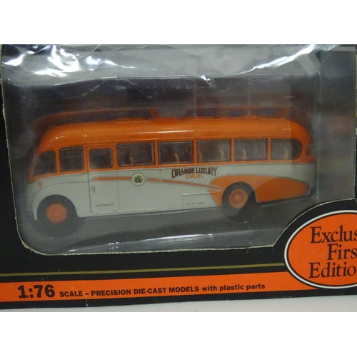 99 - Four Exclusive First Editions die cast scale model buses comprising Leyland TS8 Tiger Type B Lancash... 