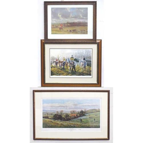 317 - Sporting Prints - Three limited edition signed prints to include Fresh Found by Donald Ayres, Blitzk... 