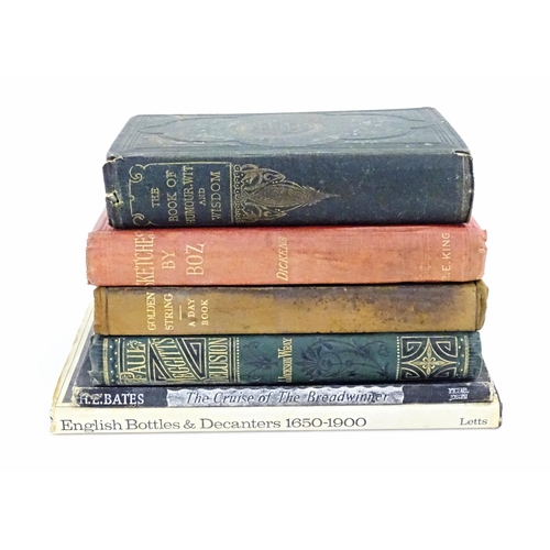 1002 - Books: Six assorted books comprising The Book of Humour, Wit & Wisdom, 1867; Paul Meggitt's Delusion... 