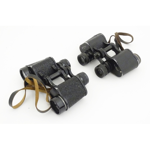 1249 - Two cased pairs of mid 20thC binoculars by Wray of London, comprising models WrayVU 8x30, and MagniV... 