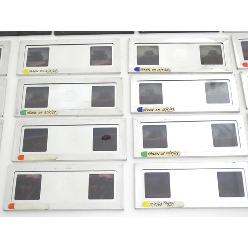 1250 - Space / Satellite Communication Interest: A large quantity of 20thC photographic stereo slides depic... 