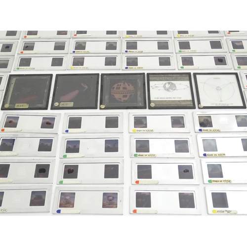 1250 - Space / Satellite Communication Interest: A large quantity of 20thC photographic stereo slides depic... 