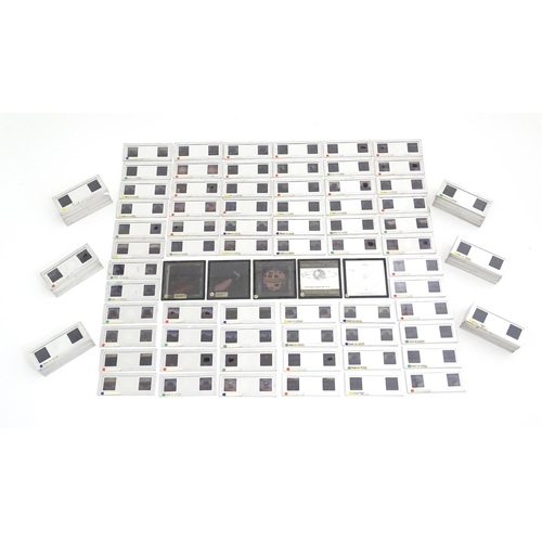 1250 - Space / Satellite Communication Interest: A large quantity of 20thC photographic stereo slides depic... 