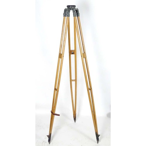 1361 - A surveyor's level theodolite by Cooke Troughton and Simms in original fitted box with instruction m... 