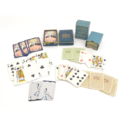 1471 - Toys: A pack of 20thC playing cards for London Olympiad / Olympic Games 1948. Together with another ... 