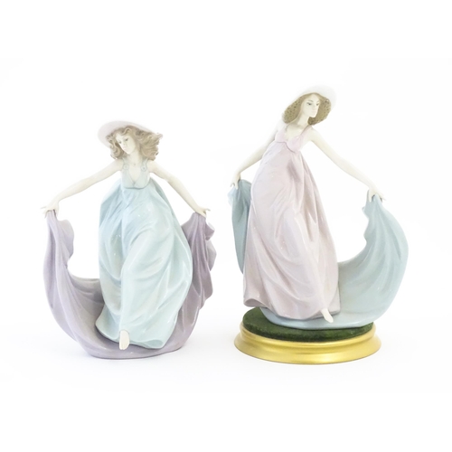 138 - Two Lladro figures comprising May Dance model no. 5662 and Spring Dance model no. 5663. With boxes. ... 