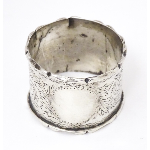 372 - A silver napkin ring hallmarked Birmingham 1900 maker Williams Ltd (William Williams)