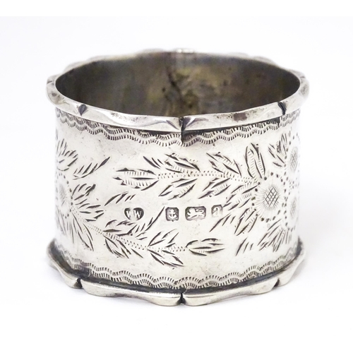 372 - A silver napkin ring hallmarked Birmingham 1900 maker Williams Ltd (William Williams)