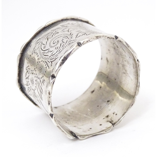 372 - A silver napkin ring hallmarked Birmingham 1900 maker Williams Ltd (William Williams)