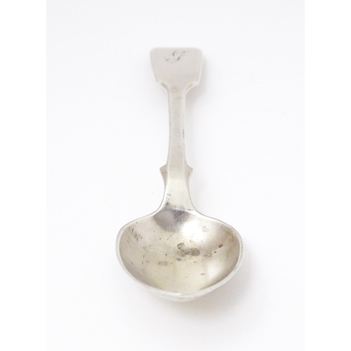 384 - A Victorian silver fiddle pattern teaspoon hallmarked Exeter 1846 maker John Stone. Approx 6