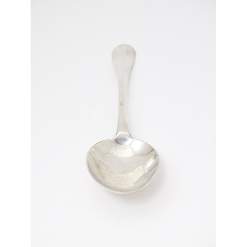 412 - An 18thC silver table spoon with rats tail bowl, hallmarked London c1726. maker Charles Jackson.  Ap... 