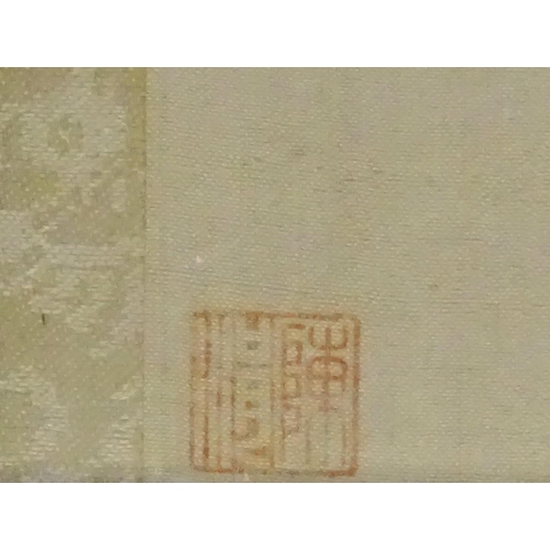 2018 - Chinese School, Watercolour on rice paper, Two figures with Oriental lanterns. Together with a Chine... 