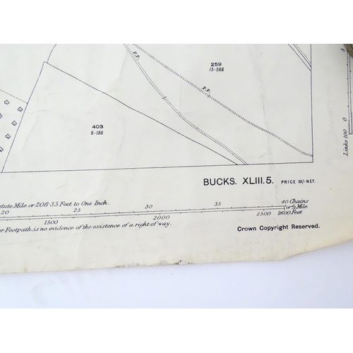 2219 - A quantity of early 20thC maps representing road, tracks and footpaths, published by the Ordnance Su... 