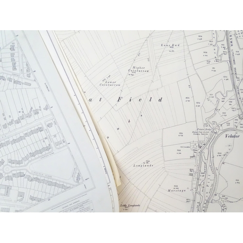 2219 - A quantity of early 20thC maps representing road, tracks and footpaths, published by the Ordnance Su... 