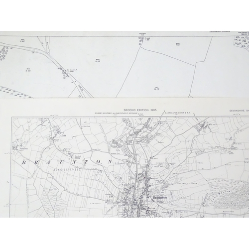 2219 - A quantity of early 20thC maps representing road, tracks and footpaths, published by the Ordnance Su... 