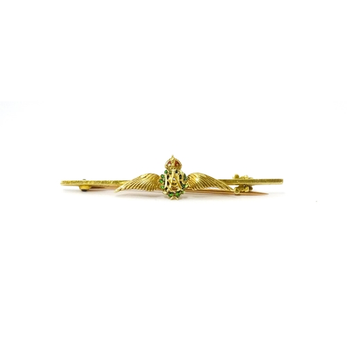 685 - An 18ct enamelled RAF Sweetheart brooch, by page of Plymouth 2