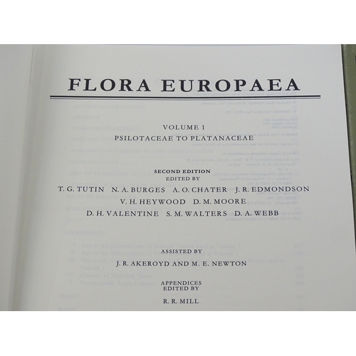 1076 - Books: Flora Europaea, comprising 5 volumes, pub. CUP 1995-2001 (5)