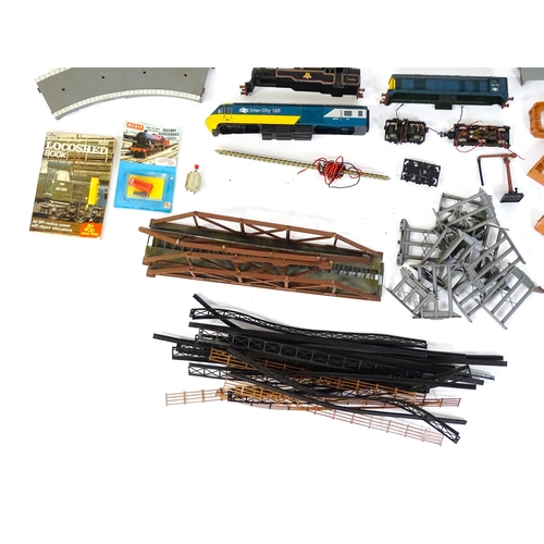 1490 - Toys - Model Train / Railway Interest : A large quantity of train track to include Hornby 00 gauge b... 