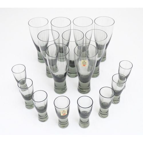 305 - Scandinavian glassware : A Quantity of Danish Holme Gaard drinking glasses. The tallest approx 5 /4