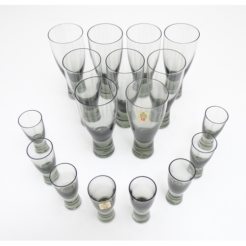 305 - Scandinavian glassware : A Quantity of Danish Holme Gaard drinking glasses. The tallest approx 5 /4