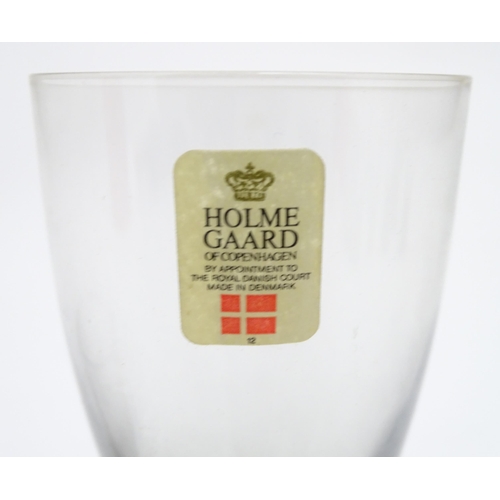 305 - Scandinavian glassware : A Quantity of Danish Holme Gaard drinking glasses. The tallest approx 5 /4