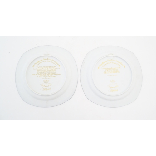 212 - Four Rosenthal collectors plates Comprising Versace Studio-linie Christmas plates for ' Le Roi Balth... 