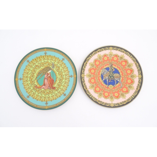 212 - Four Rosenthal collectors plates Comprising Versace Studio-linie Christmas plates for ' Le Roi Balth... 